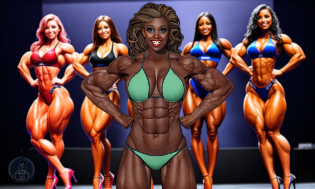 Thea Beaufort also challenges the traditional notion of femininity by competing as a professional female bodybuilder. (Fantasy Photo / Thea Beaufort)